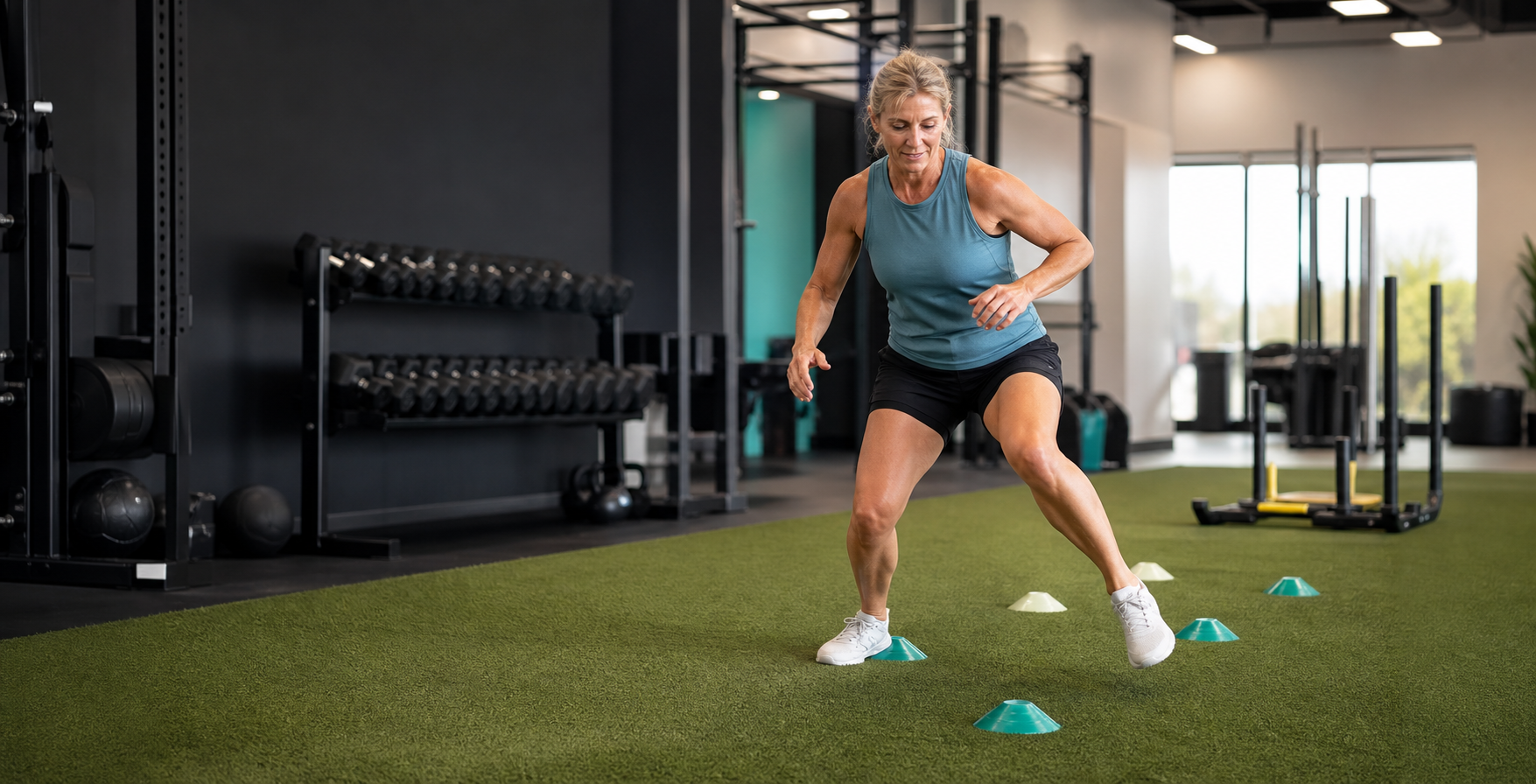 Pickleball personal training agility work for strength, balance, and court movement at Align Fitness